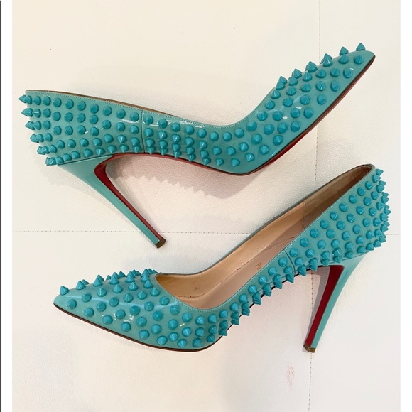 christian louboutin studded heels